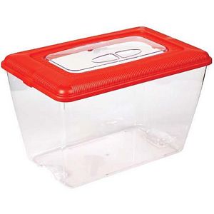 Фаунариум Naribo PCL-385 для мелких животных, пластиковый, с цветной крышкой, 38,5×24,5×24 см