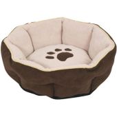 Лежак Petmate Pet Bedding Sculptured Round Bed для кошек и мелких собак, с мягкими бортиками, круглый, 46 см