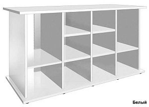 Подставка без дверок Biodesign АТОЛЛ 650&nbsp;чёрная шагрень, плита ЛДСП 16/22&nbsp;мм, 161х66&times;82&nbsp;см