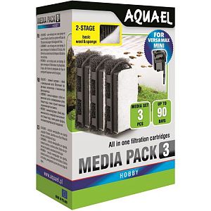 Aquael картридж сменный для VERSAMAX mini, 3 шт.