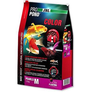 Корм JBL ProPond Color M для усиления окраски средних карпов кои, гранулы 1,3 кг  (3 л)