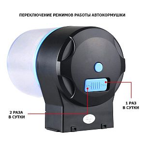 Автокормушка SUNSUN с таймером, индикация времени и разряда, большая круглая