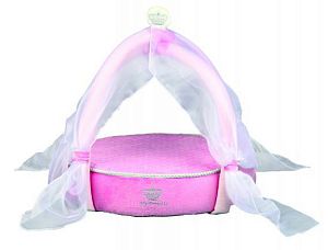 Лежак TRIXIE My Princessс балдахином, D 50×45 см, плюш, розовый