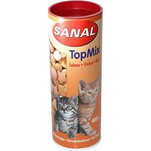 SANAL для кошек Топ Микс Говядина, курица, лосось, в форме звездочек, шариков и сердечек