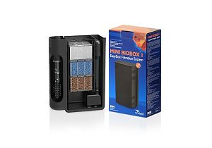 Внутренний аквариумный фильтр AQUATLANTIS MINI BIOBOX 1 черный, 3 картриджа XS, 200 л/ч