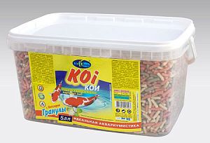 Корм Biodesign КОИ с витазаром для декоративных карповых рыб, плавающие палочки 5,8 л