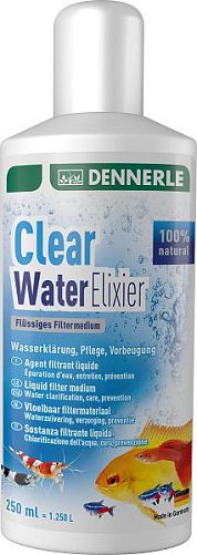 Добавка Dennerle Clear Water Elixier для очищения воды на 1250 л, 250 мл