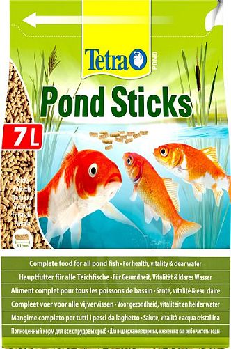 TetraPond Sticks основной корм для всех видов прудовых рыб, палочки 7 л