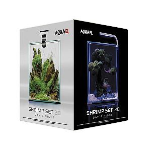 Aквариум Aquael SHRIMP SET SMART LED DAY&NIGHT 20 черный, 19 л