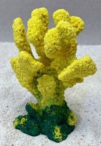 Цветной коралл желтый Коралл, 10*6*14 см