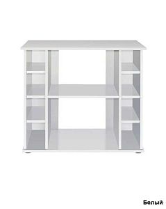 Подставка без дверок Biodesign ALTUM 135/CRYSTAL 145 чёрная шагрень, влагостойкая плита ЛДСП 16/22 мм, 81х38×79 см