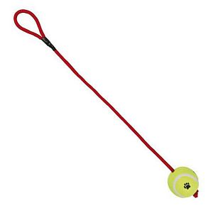Игрушка TRIXIE «Теннисный мяч» на веревке, D 6,5 см, 50 см