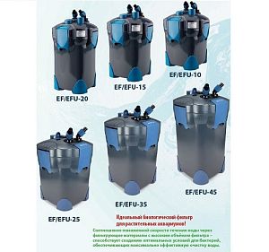 Внешний канистровый биофильтр BOYU с&nbsp;UV-стерилизацией, 34&nbsp;Вт, 950&nbsp;л/ч