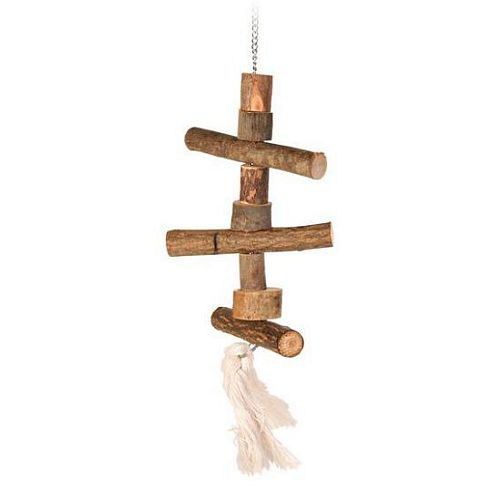Игрушка TRIXIE для попугая, деревянная, на цепочке, 40 см