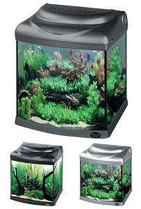 Аквариум Hailea с&nbsp;гнутым передним стеклом+фильтр RP-200, 30&nbsp;л, титан