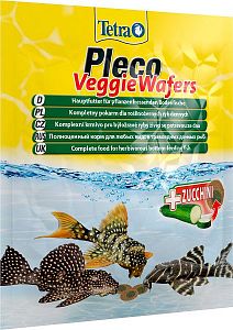 TetraPleco Veggie Wafers корм для растительноядных донных рыб, пластинки 15&nbsp;г