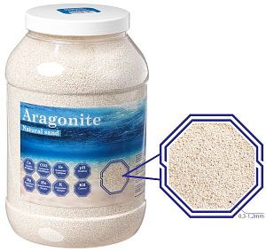 Песок DVH Aragonite Natural Sand сухой арагонитовый, 9 кг, 0,3−1,2 мм