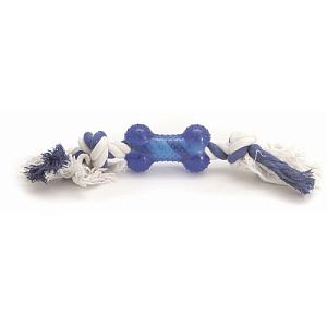 COMFY ZIBI веревка с синей косточкой из пластмассы для собак, 40 см