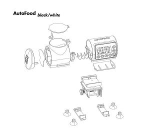 JBL AutoFood WHITE автоматическая кормушка для аквариумных рыб, белая