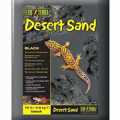 Песок для террариумов Exo Terra Desert Sand, черный 4,5 кг