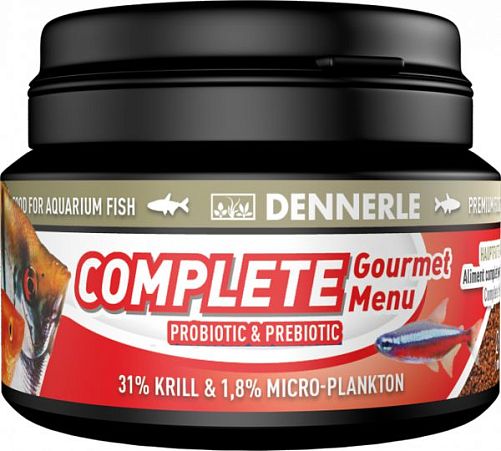 Dennerle Complete Gourmet Menu основной корм для аквариумных рыбок, гранулы 84 г