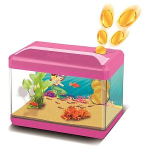 Aquael PRINCESS LT аквариум пластиковый с копилкой, розовый, 15 л