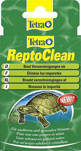 Tetra Repto Clean средство для очищения и дезинфекции воды в акватеррариумах, 12 капс.