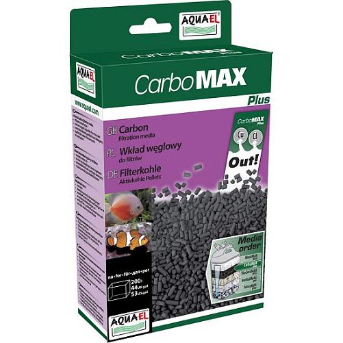 Aquael CARBO MAX plus активированный уголь для химической очистки воды, 1 л