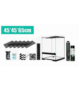 Флорариум MIUS в&nbsp;комплекте, пена, клей, таймер, система дождевания, освещение, 45x45&times;65&nbsp;см