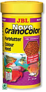 JBL NovoGranoColor Refill основной корм для яркой окраски рыб, гранулы 250 мл