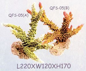 Aqua-Pro «REPLICA LIVE CORAL» коралл пластиковый, L220 x W120 x H170 мм, арт. QFS-05В