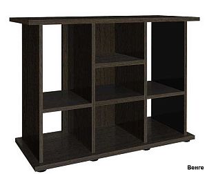 Подставка без дверок Biodesign РИФ 200&nbsp;черная шагрень, плита ЛДСП 16/22&nbsp;мм, 101х41&times;74&nbsp;см