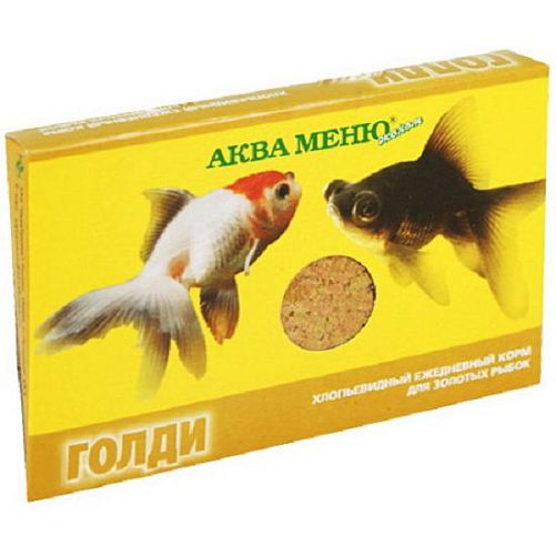 Аква Меню Голди хлопьевидный ежедневный корм для золотых рыбок, 11 г