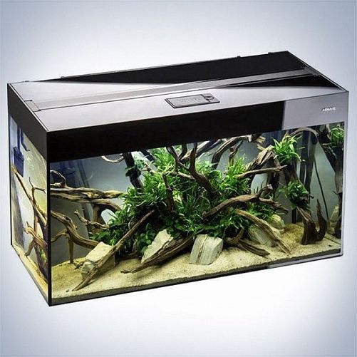 Аквариум Aquael GLOSSY 80 D&N черный, с лед-освещением, 125 л