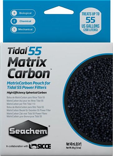 Уголь Seachem Matrix Carbon для рюкзачного фильтра Seachem Tidal 55