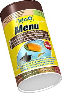 TetraMenu Futtermix корм 4&nbsp;в&nbsp;1&nbsp;для всех видов рыб, мини хлопья 100&nbsp;мл