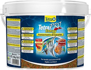 TetraPro Energy Crisps специалный энергетический корм для всех видов аквариумных рыб, чипсы 10 л