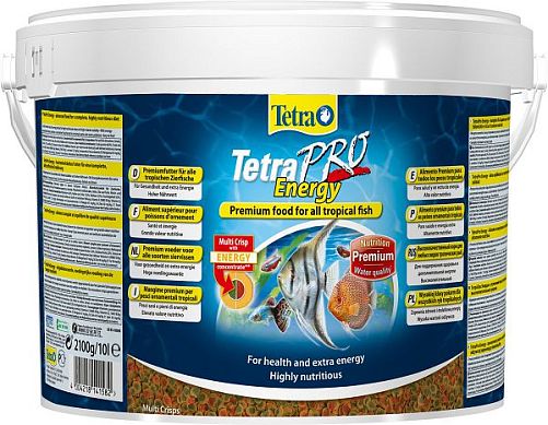 TetraPro Energy Crisps специалный энергетический корм для всех видов аквариумных рыб, чипсы 10 л
