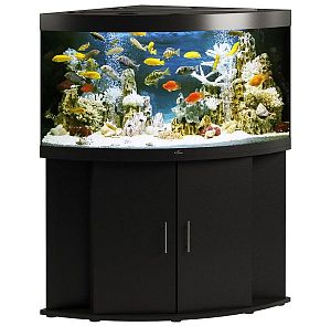 Аквариум Псевдоморе с тумбой STELLEX AQUA 400, угловой, 400 л, 91х91×150 см