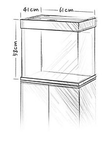 Аквариум JUWEL Лидо 120 LED серый, 120 л, 61х41×58 см