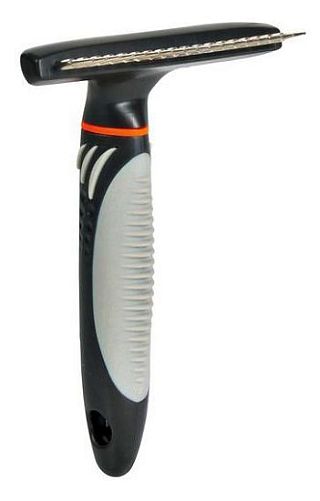 Расческа-грабли TRIXIE с длинным зубом, ручка пластик, 10х15 см