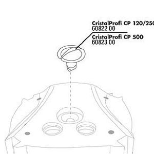 JBL Вентиляционная заглушка с прокладкой для фильтра CristalProfi 500, арт. 6 082 300
