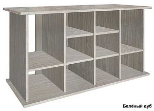 Подставка без дверок Biodesign АТОЛЛ 650&nbsp;чёрная шагрень, плита ЛДСП 16/22&nbsp;мм, 161х66&times;82&nbsp;см