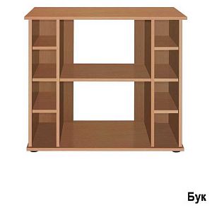 Подставка без дверок Biodesign ALTUM 135/CRYSTAL 145&nbsp;чёрная шагрень, влагостойкая плита ЛДСП 16/22&nbsp;мм, 81х38&times;79&nbsp;см