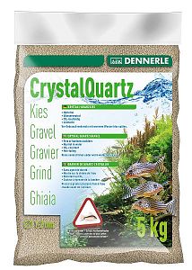 Грунт Dennerle CRYSTAL QUARTZ GRAVEL, природный белый, 5 кг