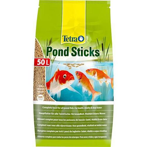 Корм основной Tetra Pond Sticks для прудовых рыб, гранулы, 50 л