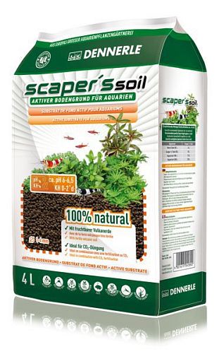 Dennerle Scaper‘s Soil питательный грунт для аквариумов, 1-4 мм, 4 л