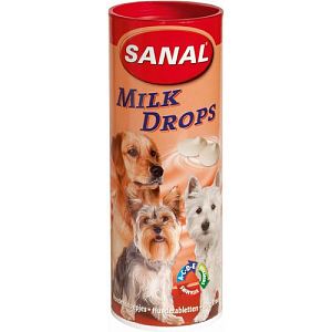 SANAL для собак Milk Drops Молочные дропсы + Вит. A, D, E