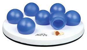 Развивающая игрушка TRIXIE «Солитер» для кошек, D 20 см, белый, синий