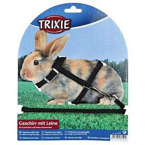 Шлейка TRIXIE для грызунов (для кроликов), 8 мм, 1,2 м